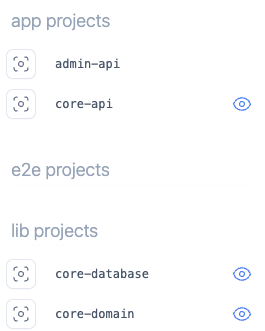 nx graph - 특정 모듈만 선택해서 보기 예시